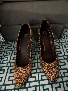 J Vincent cheetah Heels Size 10